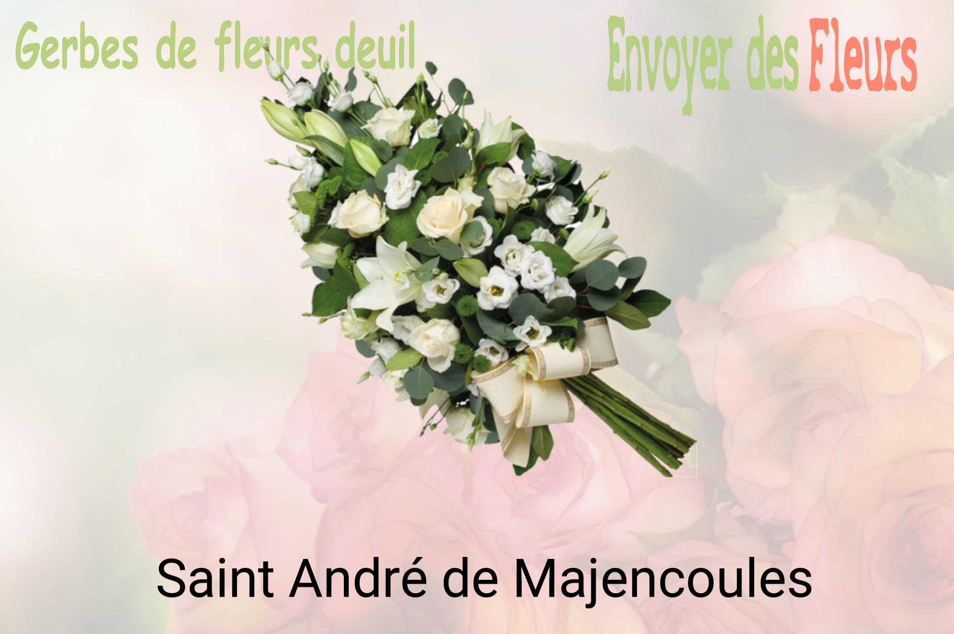 Gerbe de fleurs de deuil livrée à Saint-André-de-Majencoules